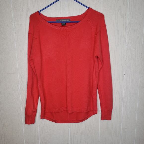French Connection Red oversized round neck sweater size small - Picture 2 of 5
